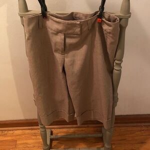 Charlotte russe women's Beige/tan Linen Blend Casual Shorts size 7